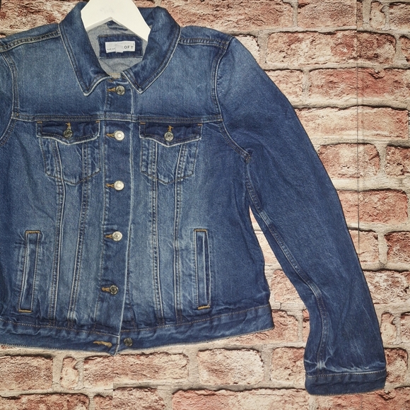 Loft | Made and Loved | Classic Blue Stone-Washed Material Jean Jacket - Picture 7 of 16